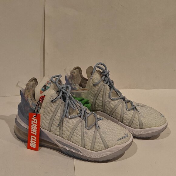 Nike LeBron 18 XXVIII 'Play for the Future' CW3156-400 Mens Size 8 Excellent - Picture 1 of 16